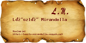 László Mirandella névjegykártya
